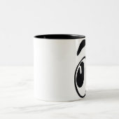 Große Augen-Tasse Zweifarbige Tasse (Mittel)