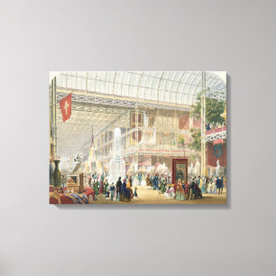 Große Ausstellung, 1851: Zentrales Transept des Cr Leinwanddruck