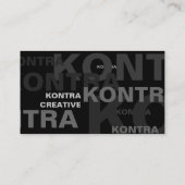 Große auswirkende Text-Visitenkarte Visitenkarte (Rückseite)