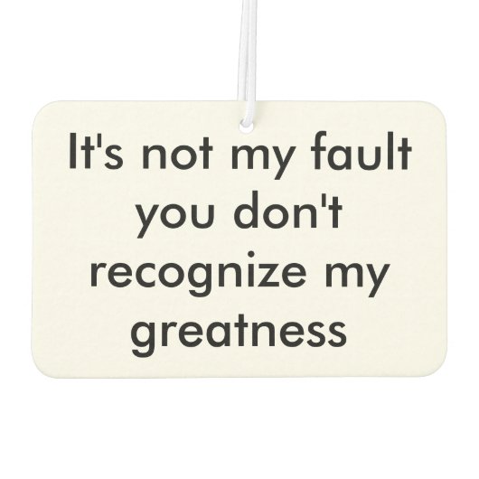 Größe Autolufterfrischer (Rückseite)