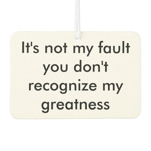 Größe Autolufterfrischer (Vorderseite)