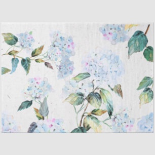 Große Baby Blue Hydrangea-Blume Seidenpapier