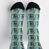 Große Baby-Elefantenmalerei Socken (Oben)