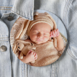 Große Babytaste für kundenspezifische Fotos Button