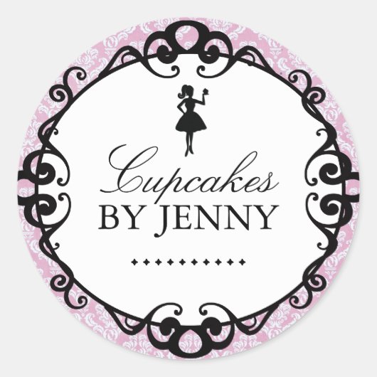 Große Bäckereiverpackungskleber Runder Aufkleber (Vorderseite)