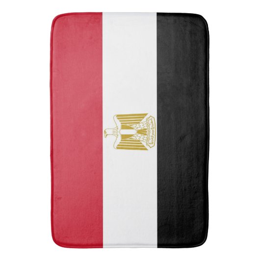 Große Badematte mit ägyptischer Flagge (Vorderseite Vertikal)