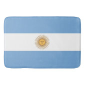 Große Badematte mit argentinischer Flagge (Vorderseite)