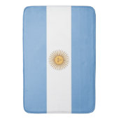 Große Badematte mit argentinischer Flagge (Vorderseite Vertikal)