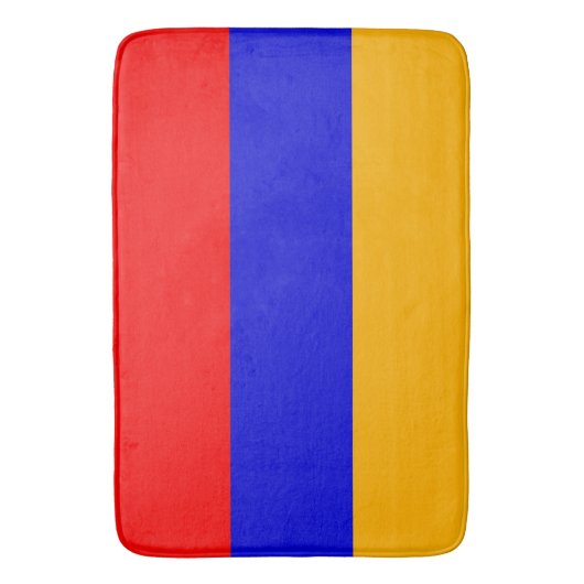 Große Badematte mit armenischer Flagge (Vorderseite Vertikal)
