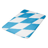 Große Badematte mit bayerischer Flagge, Deutschlan (Schrägansicht)