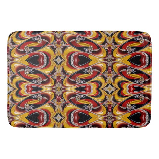 Große Badematte mit belgischen Farben (Vorderseite)