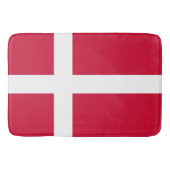 Große Badematte mit dänischer Flagge (Vorderseite)