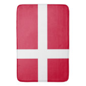 Große Badematte mit dänischer Flagge (Vorderseite Vertikal)