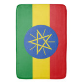 Große Badematte mit der Flagge Äthiopiens (Vorderseite Vertikal)