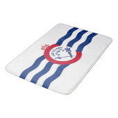 Große Badematte mit der Flagge Cincinnati (Schrägansicht)