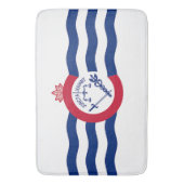Große Badematte mit der Flagge Cincinnati (Vorderseite Vertikal)