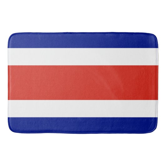 Große Badematte mit der Flagge Costa Ricas (Vorderseite)