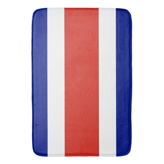 Große Badematte mit der Flagge Costa Ricas (Vorderseite Vertikal)