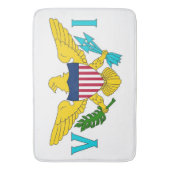 Große Badematte mit der Flagge der Jungfrauen, USA (Vorderseite Vertikal)