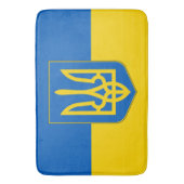 Große Badematte mit der Flagge der Ukraine (Vorderseite Vertikal)