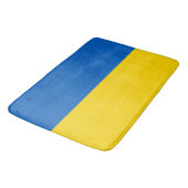 Große Badematte mit der Flagge der Ukraine (Schrägansicht)