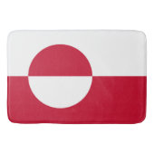 Große Badematte mit der Flagge Grönlands (Vorderseite)