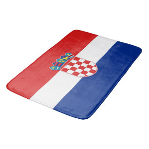 Große Badematte mit der Flagge Kroatiens