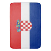 Große Badematte mit der Flagge Kroatiens (Vorderseite Vertikal)
