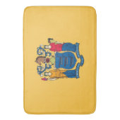 Große Badematte mit der Flagge New Jersey, USA (Vorderseite Vertikal)