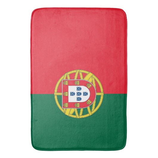 Große Badematte mit der Flagge Portugals (Vorderseite Vertikal)
