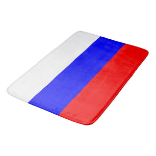 Große Badematte mit der Flagge Russlands