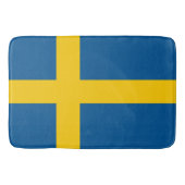 Große Badematte mit der Flagge Schwedens (Vorderseite)