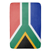 Große Badematte mit der Flagge Südafrikas (Vorderseite Vertikal)