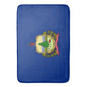 Große Badematte mit der Flagge von Vermont, USA (Vorderseite Vertikal)