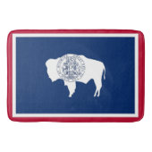 Große Badematte mit der Flagge von Wyoming, USA (Vorderseite)