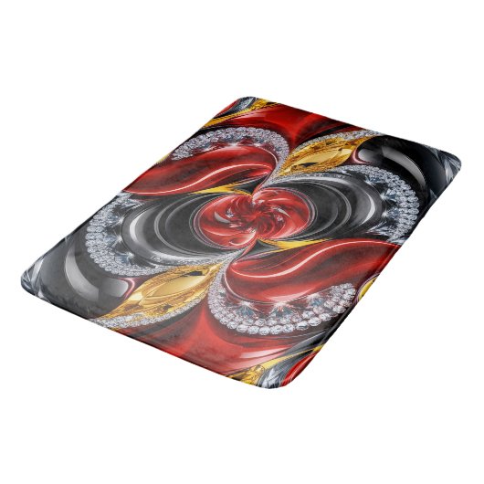 Große Badematte mit deutschen Farben (Schrägansicht)