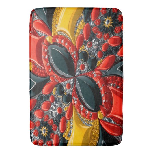 Große Badematte mit deutschen Farben (Vorderseite Vertikal)