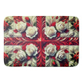Große Badematte mit englischer Rose Design (Vorderseite)