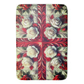 Große Badematte mit englischer Rose Design (Vorderseite Vertikal)