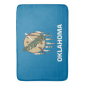 Große Badematte mit Fahne des Oklahoma Staat, USA (Vorderseite Vertikal)