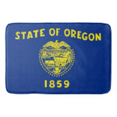 Große Badematte mit Fahne des Oregon Staat, USA (Vorderseite)