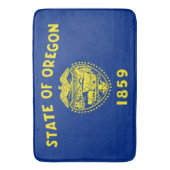 Große Badematte mit Fahne des Oregon Staat, USA (Vorderseite Vertikal)