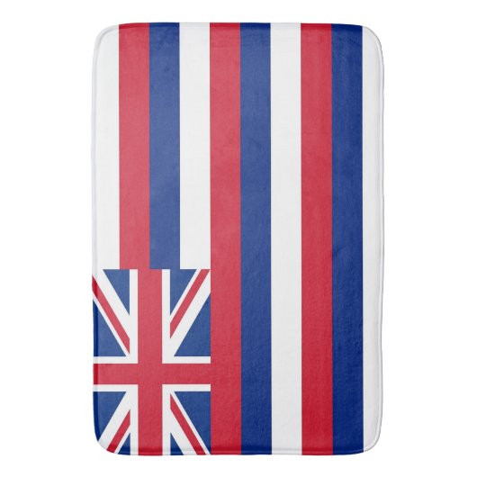 Große Badematte mit Fahne Hawaii, USA (Vorderseite Vertikal)
