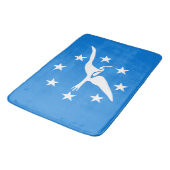 Große Badematte mit Fahne von Corpus Christi (Schrägansicht)