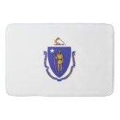 Große Badematte mit Fahne von Massachusetts, USA (Vorderseite)