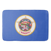 Große Badematte mit Fahne von Minnesota, USA (Vorderseite)