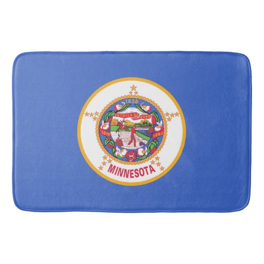 Große Badematte mit Fahne von Minnesota, USA (Vorderseite)