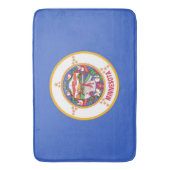 Große Badematte mit Fahne von Minnesota, USA (Vorderseite Vertikal)