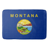 Große Badematte mit Fahne von Montana, USA (Vorderseite)