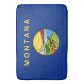 Große Badematte mit Fahne von Montana, USA (Vorderseite Vertikal)